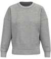 NS439 Native Spirit Ladies Crew Neck Sweatshirt moon grey heather colour image